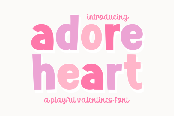 Adore Heart: A Font for Valentine's Day Creations