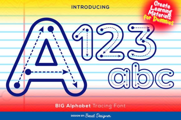 Big Alphabet Tracing: A Playful Font for Learning