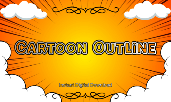 Cartoon Outline Font: A Playful Choice for Creative Designs