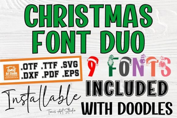 Christmas Duo Bundle: Festive Fonts for Creative Projects