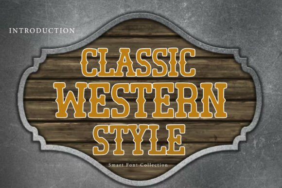 Classic Western Style: Authentic Vintage Typography