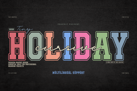 Discover the Cursive Holiday Font Duo for Premium Design