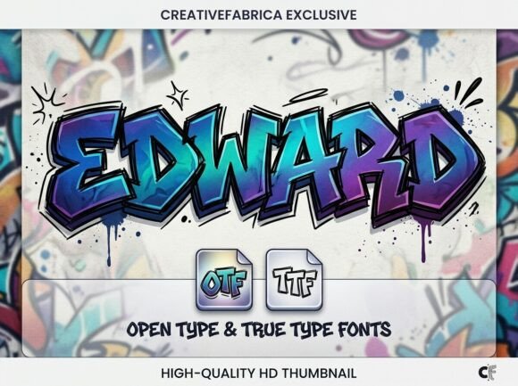 Edward: A Bold Graffiti Font for Urban Edge