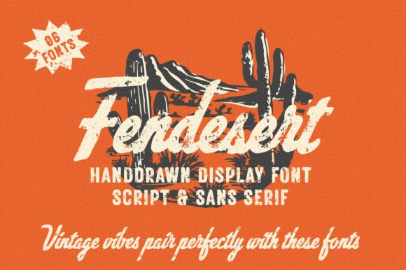 Fendesert: A Vintage Font Duo for Timeless Designs