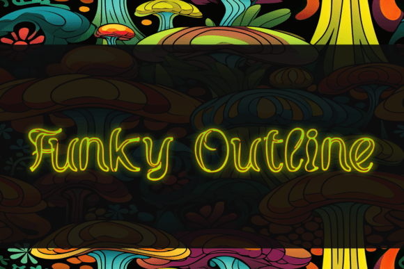 Funky Outline: Bold Typography for Modern Branding