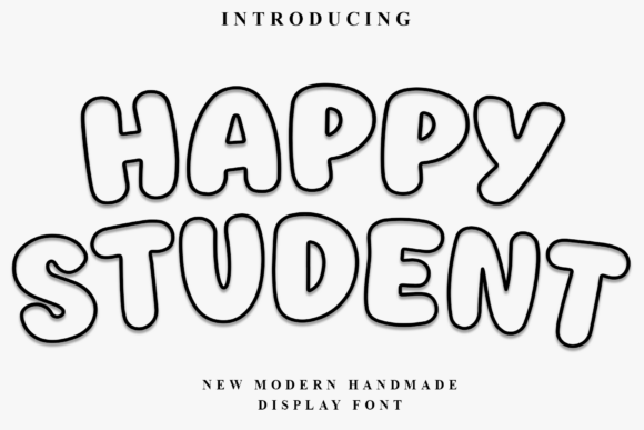 Happy Student: A Festive Typeface for Cheerful Designs