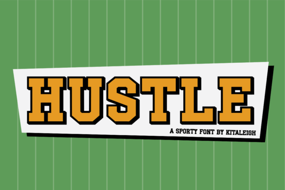 Hustle: The Bold Sporty Typeface for Dynamic Designs