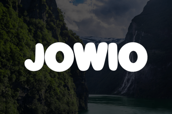 Jowio: A Modern Typeface for Elegant and Flexible Design
