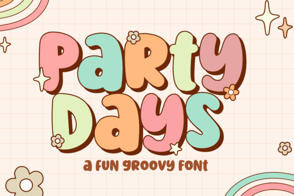 Party Days: Your Groovy Retro Font for Bold Designs