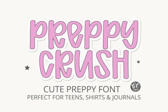 Preppycrush: A Charming All-Caps Font for Modern Designs