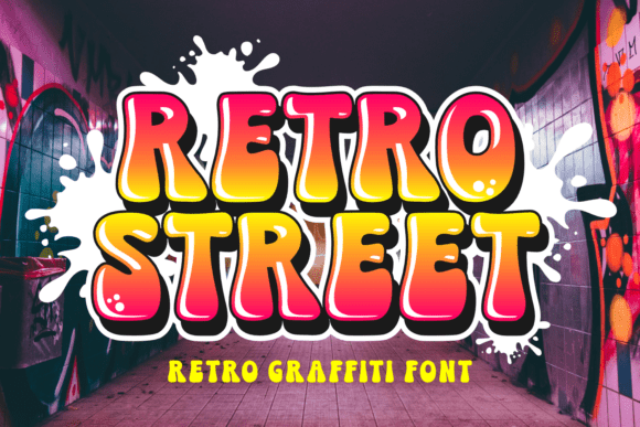 Retro Street: Bold Graffiti Font for Dynamic Design