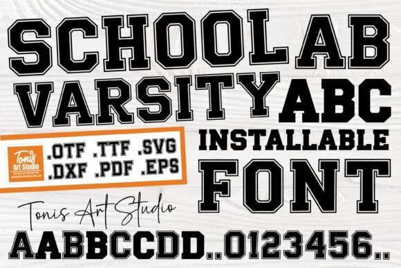 School Varsity: Bold Typography for Timeless Design