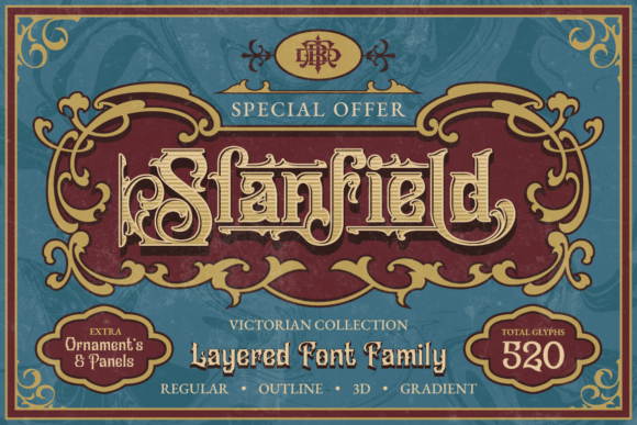 Slanfield: A Premium Victorian-Inspired Font Family