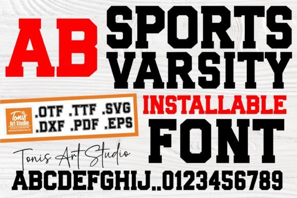 Sports Varsity: The Ultimate College Typeface for Crafters