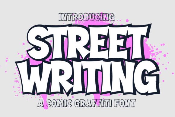 Street Writing: Bold Graffiti Font for Creative Projects