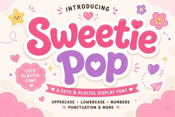 Sweetie Pop: A Bubbly Display Font for Joyful Designs