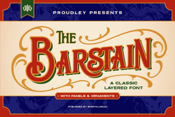 The Barstain: A Victorian Serif Font for Timeless Design