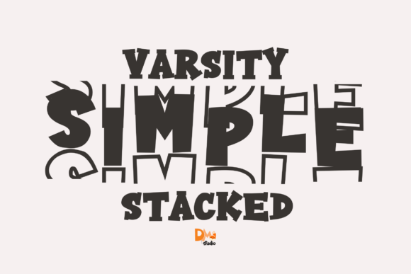 Varsity Simple Stacked: A Dynamic Typeface for Bold Designs
