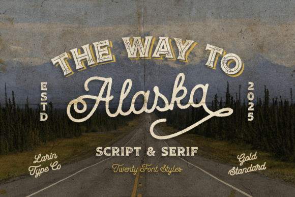 Way to Alaska: A Vintage Font Collection for Timeless Design